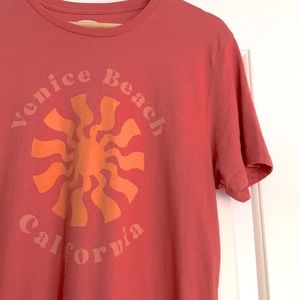 Retro Sun VENICE BEACH CA Orange T-Shirt